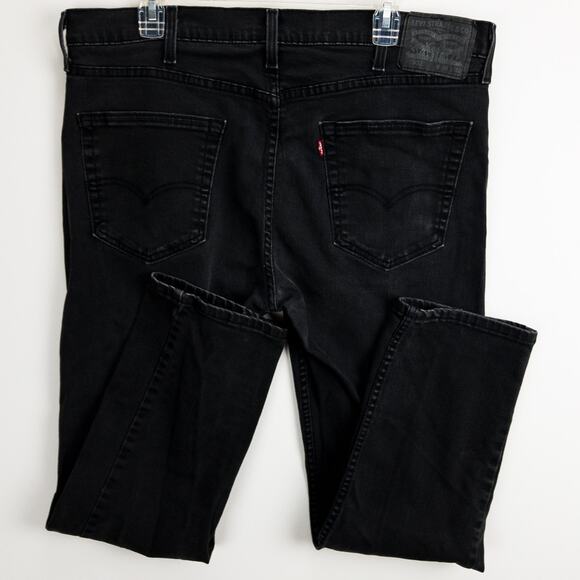 Levi’s 502 Jeans Men’s 38x32 Black Regular Fit Classic Denim Everyday Wear - Picture 10 of 14